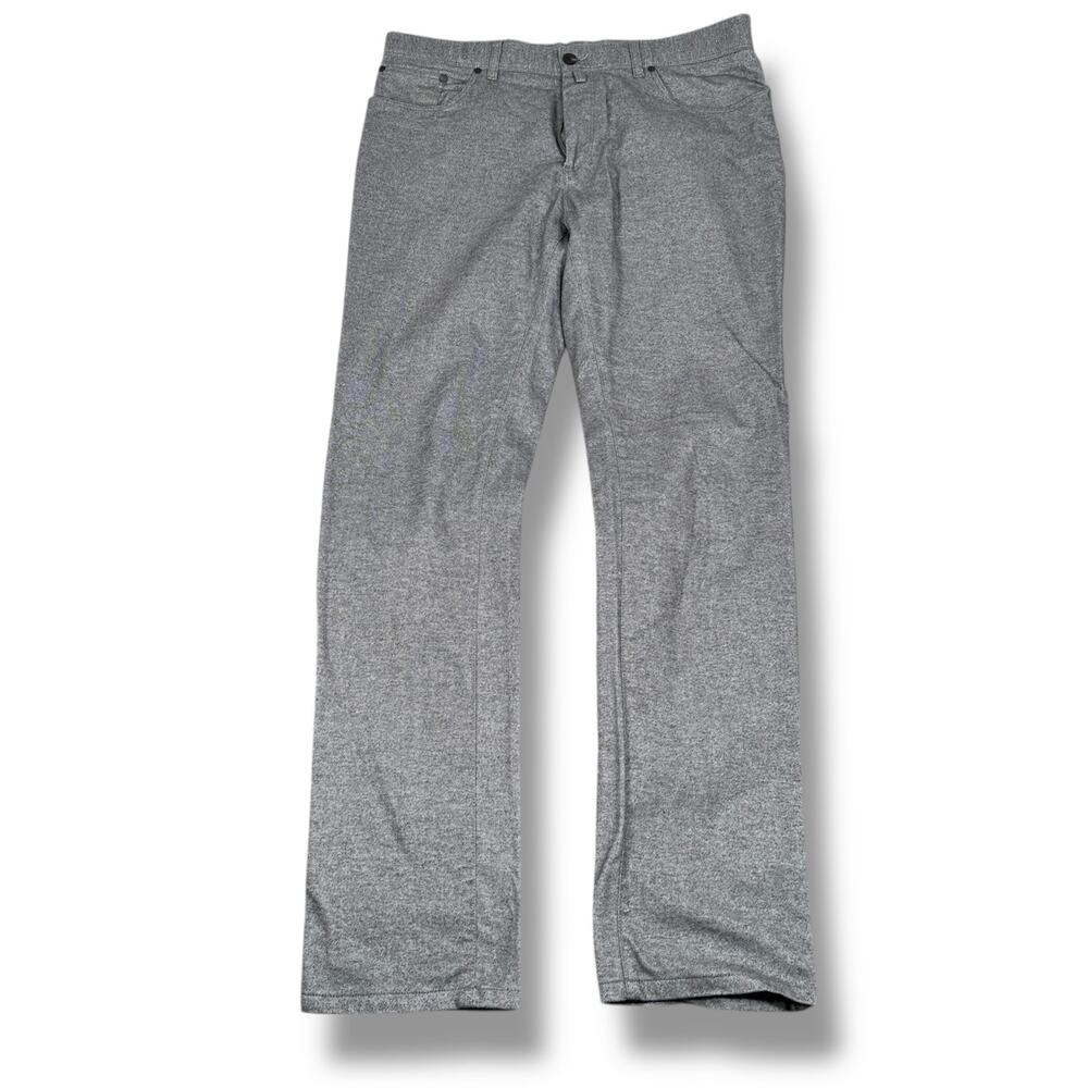Peter Millar Flannel Brushed Cotton Chino Pants Men’s 36 Gray 5-Pockets Straight